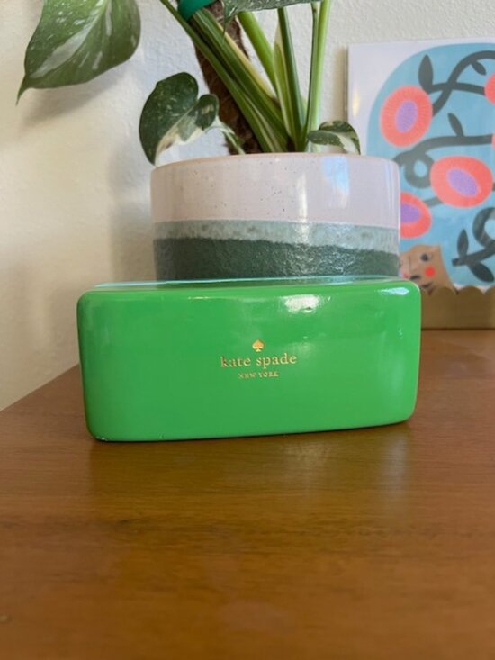 Kate Spade Sunglasses Case Bundle (Green/Pink)
